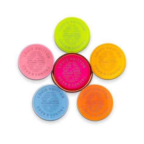 Products by Louis Vuitton: Monogram Fluo Coasters